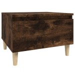 vidaXL Mese laterale 2 buc. stejar fumuriu 50x46x35 cm lemn compozit