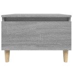 vidaXL Masă laterală, gri sonoma, 50x46x35 cm, lemn compozit vidaXL Masă laterală, gri sonoma, 50x46x35 cm, lemn compozit