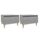 vidaXL Mese laterale 2 buc. gri sonoma 50x46x35 cm lemn compozit