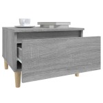 vidaXL Mese laterale 2 buc. gri sonoma 50x46x35 cm lemn compozit