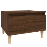 vidaXL Masă laterală, stejar maro, 50x46x35 cm, lemn compozit vidaXL Masă laterală, stejar maro, 50x46x35 cm, lemn compozit