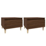 vidaXL Mese laterale 2 buc. stejar maro 50x46x35 cm lemn compozit