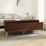 vidaXL Mese laterale 2 buc. stejar maro 50x46x35 cm lemn compozit