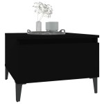 vidaXL Mese laterale, 2 buc., negru, 50x46x35 cm, lemn compozit