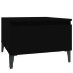 vidaXL Mese laterale, 2 buc., negru, 50x46x35 cm, lemn compozit