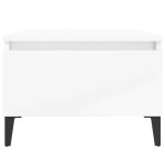 vidaXL Mese laterale 2 buc. alb extralucios 50x46x35 cm lemn compozit