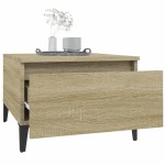 vidaXL Masă laterală, stejar sonoma, 50x46x35 cm, lemn compozit vidaXL Masă laterală, stejar sonoma, 50x46x35 cm, lemn compozit