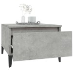 vidaXL Masă laterală, gri beton, 50x46x35 cm, lemn compozit vidaXL Masă laterală, gri beton, 50x46x35 cm, lemn compozit