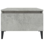 vidaXL Masă laterală, gri beton, 50x46x35 cm, lemn compozit vidaXL Masă laterală, gri beton, 50x46x35 cm, lemn compozit