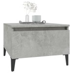 vidaXL Mese laterale, 2 buc., gri beton, 50x46x35 cm, lemn compozit