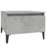 vidaXL Mese laterale, 2 buc., gri beton, 50x46x35 cm, lemn compozit