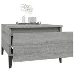vidaXL Masă laterală, gri sonoma, 50x46x35 cm, lemn compozit vidaXL Masă laterală, gri sonoma, 50x46x35 cm, lemn compozit