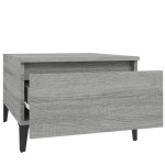 vidaXL Masă laterală, gri sonoma, 50x46x35 cm, lemn compozit vidaXL Masă laterală, gri sonoma, 50x46x35 cm, lemn compozit
