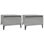 vidaXL Mese laterale 2 buc. gri sonoma 50x46x35 cm lemn compozit