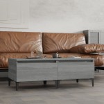 vidaXL Mese laterale 2 buc. gri sonoma 50x46x35 cm lemn compozit