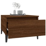 vidaXL Mese laterale 2 buc. stejar maro 50x46x35 cm lemn compozit