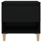 vidaXL Noptiere, 2 buc., negru, 50x46x50 cm, lemn prelucrat