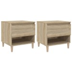 vidaXL Noptiere, 2 buc., stejar sonoma, 50x46x50 cm, lemn prelucrat vidaXL Noptiere, 2 buc., stejar sonoma, 50x46x50 cm, lemn prelucrat