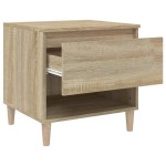 vidaXL Noptiere, 2 buc., stejar sonoma, 50x46x50 cm, lemn prelucrat vidaXL Noptiere, 2 buc., stejar sonoma, 50x46x50 cm, lemn prelucrat
