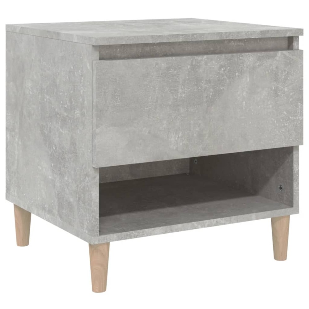 vidaXL Noptieră, gri beton, 50x46x50 cm, lemn prelucrat