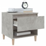vidaXL Noptiere, 2 buc., gri beton, 50x46x50 cm, lemn prelucrat vidaXL Noptiere, 2 buc., gri beton, 50x46x50 cm, lemn prelucrat