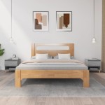 vidaXL Noptiere, 2 buc., gri sonoma, 50x46x50 cm, lemn prelucrat vidaXL Noptiere, 2 buc., gri sonoma, 50x46x50 cm, lemn prelucrat