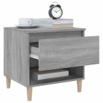 vidaXL Noptiere, 2 buc., gri sonoma, 50x46x50 cm, lemn prelucrat vidaXL Noptiere, 2 buc., gri sonoma, 50x46x50 cm, lemn prelucrat
