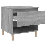 vidaXL Noptiere, 2 buc., gri sonoma, 50x46x50 cm, lemn prelucrat vidaXL Noptiere, 2 buc., gri sonoma, 50x46x50 cm, lemn prelucrat