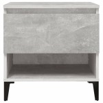 vidaXL Masă laterală, gri beton, 50x46x50 cm, lemn compozit vidaXL Masă laterală, gri beton, 50x46x50 cm, lemn compozit