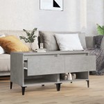 vidaXL Mese laterale, 2 buc., gri beton, 50x46x50 cm, lemn compozit