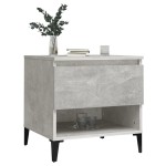 vidaXL Mese laterale, 2 buc., gri beton, 50x46x50 cm, lemn compozit