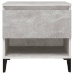 vidaXL Mese laterale, 2 buc., gri beton, 50x46x50 cm, lemn compozit