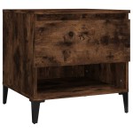 vidaXL Mese laterale 2 buc. stejar fumuriu 50x46x50 cm lemn compozit
