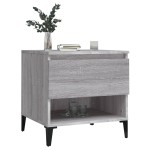 vidaXL Mese laterale, 2 buc., gri sonoma, 50x46x50 cm, lemn compozit