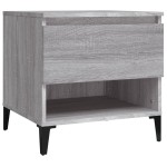 vidaXL Mese laterale, 2 buc., gri sonoma, 50x46x50 cm, lemn compozit