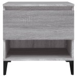 vidaXL Mese laterale, 2 buc., gri sonoma, 50x46x50 cm, lemn compozit