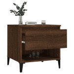vidaXL Mese laterale 2 buc. stejar maro 50x46x50 cm lemn compozit