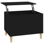 vidaXL Măsuță de cafea, negru, 60x44,5x45 cm, lemn prelucrat vidaXL Măsuță de cafea, negru, 60x44,5x45 cm, lemn prelucrat
