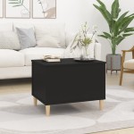 vidaXL Măsuță de cafea, negru, 60x44,5x45 cm, lemn prelucrat vidaXL Măsuță de cafea, negru, 60x44,5x45 cm, lemn prelucrat