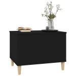 vidaXL Măsuță de cafea, negru, 60x44,5x45 cm, lemn prelucrat vidaXL Măsuță de cafea, negru, 60x44,5x45 cm, lemn prelucrat