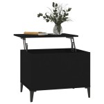 vidaXL Măsuță de cafea, negru, 60x44,5x45 cm, lemn prelucrat vidaXL Măsuță de cafea, negru, 60x44,5x45 cm, lemn prelucrat