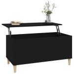 vidaXL Măsuță de cafea, negru, 90x44,5x45 cm, lemn compozit vidaXL Măsuță de cafea, negru, 90x44,5x45 cm, lemn compozit