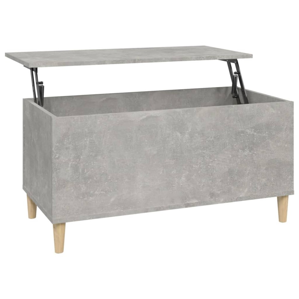 vidaXL Măsuță de cafea, gri beton, 90x44,5x45 cm, lemn compozit