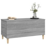 vidaXL Măsuță de cafea, gri sonoma, 90x44,5x45 cm, lemn compozit