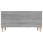 vidaXL Măsuță de cafea, gri sonoma, 90x44,5x45 cm, lemn compozit