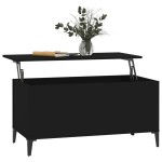 vidaXL Măsuță de cafea, negru, 90x44,5x45 cm, lemn compozit vidaXL Măsuță de cafea, negru, 90x44,5x45 cm, lemn compozit