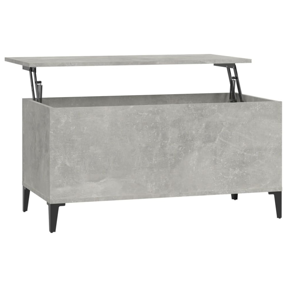 vidaXL Măsuță de cafea, gri beton, 90x44,5x45 cm, lemn compozit
