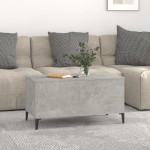 vidaXL Măsuță de cafea, gri beton, 90x44,5x45 cm, lemn compozit