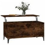 vidaXL Măsuță de cafea, stejar fumuriu, 90x44,5x45 cm, lemn compozit vidaXL Măsuță de cafea, stejar fumuriu, 90x44,5x45 cm, lemn compozit