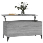 vidaXL Măsuță de cafea, gri sonoma, 90x44,5x45 cm, lemn compozit vidaXL Măsuță de cafea, gri sonoma, 90x44,5x45 cm, lemn compozit